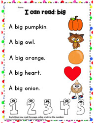 Sight Word to Read - big